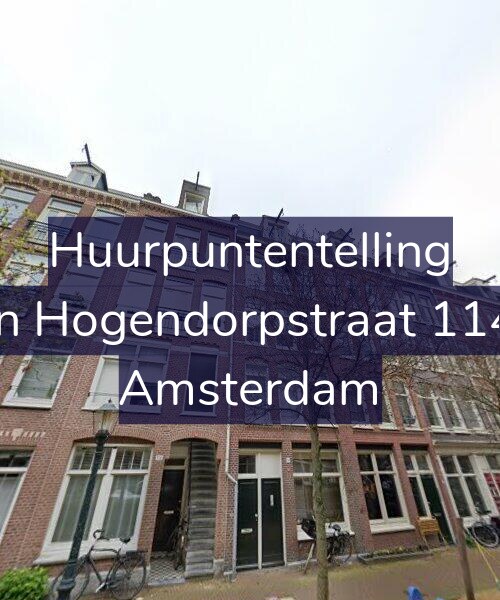 Foto gevel Huurpuntentelling voor Van Hogendorpstraat 114-3, Amsterdam