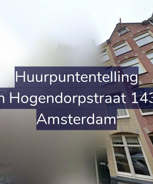 Foto gevel Huurpuntentelling voor Van Hogendorpstraat 143-H, Amsterdam