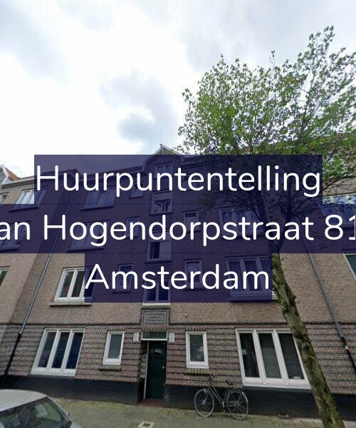 Foto gevel Huurpuntentelling voor Van Hogendorpstraat 815, Amsterdam