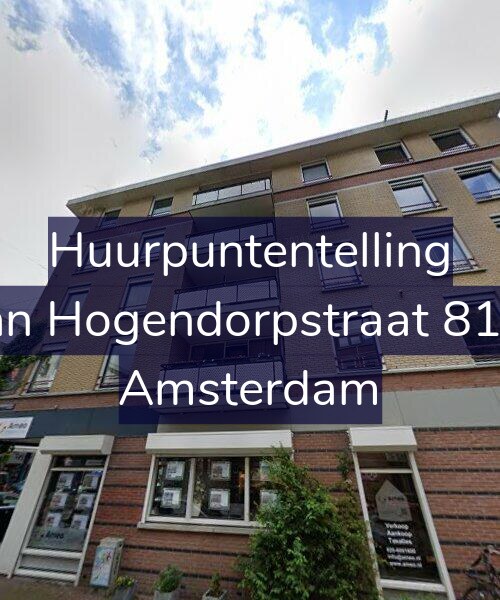 Foto gevel Huurpuntentelling voor Van Hogendorpstraat 81-B, Amsterdam