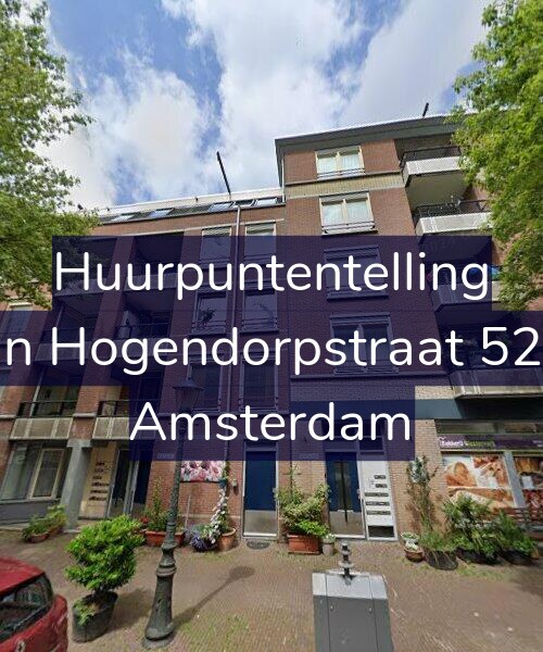 Foto gevel Huurpuntentelling voor Van Hogendorpstraat 52-H, Amsterdam