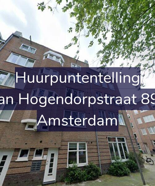 Foto gevel Huurpuntentelling voor Van Hogendorpstraat 895, Amsterdam