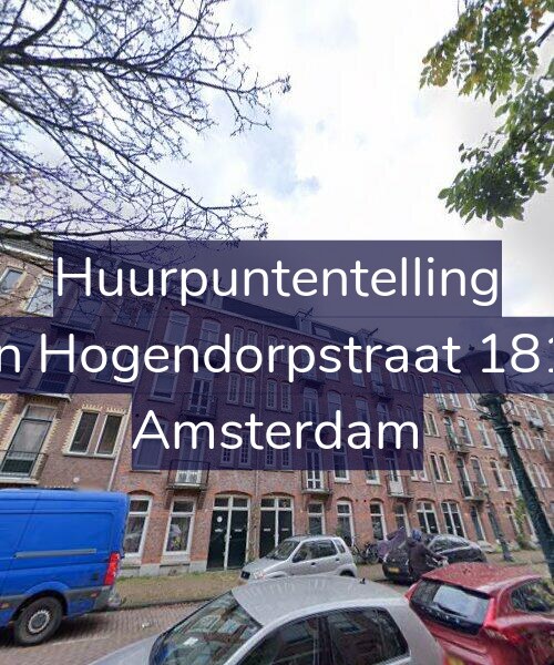 Foto gevel Huurpuntentelling voor Van Hogendorpstraat 181-2, Amsterdam