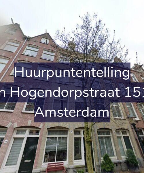 Foto gevel Huurpuntentelling voor Van Hogendorpstraat 151-1, Amsterdam