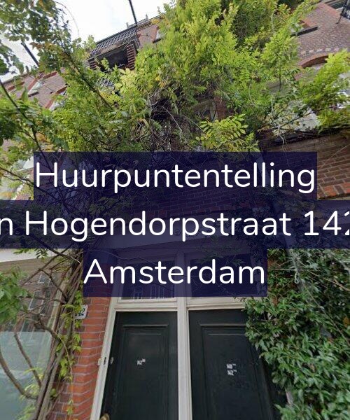 Foto gevel Huurpuntentelling voor Van Hogendorpstraat 142-2, Amsterdam