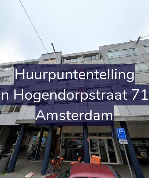 Foto gevel Huurpuntentelling voor Van Hogendorpstraat 71-D, Amsterdam
