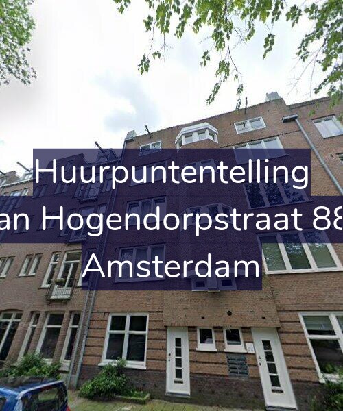 Foto gevel Huurpuntentelling voor Van Hogendorpstraat 883, Amsterdam