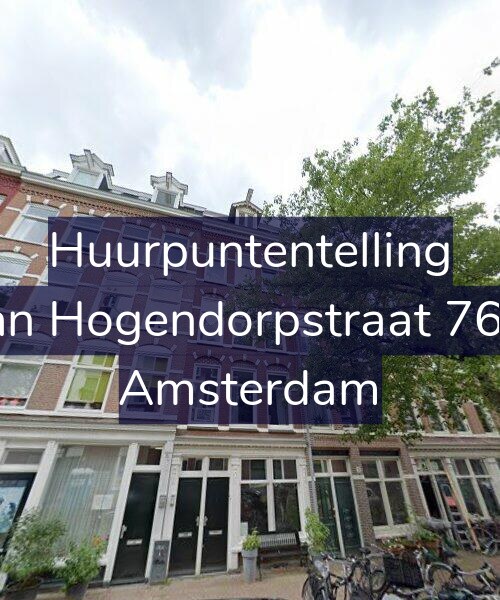 Foto gevel Huurpuntentelling voor Van Hogendorpstraat 76-1, Amsterdam