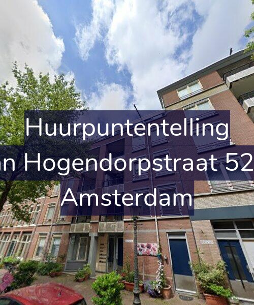 Foto gevel Huurpuntentelling voor Van Hogendorpstraat 52-A, Amsterdam
