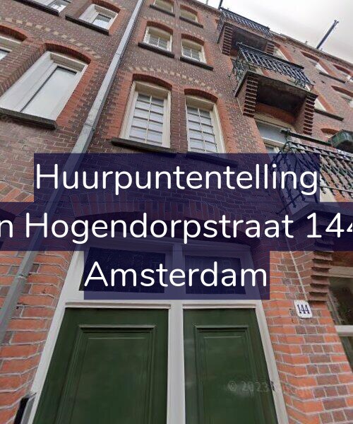 Foto gevel Huurpuntentelling voor Van Hogendorpstraat 144-1, Amsterdam