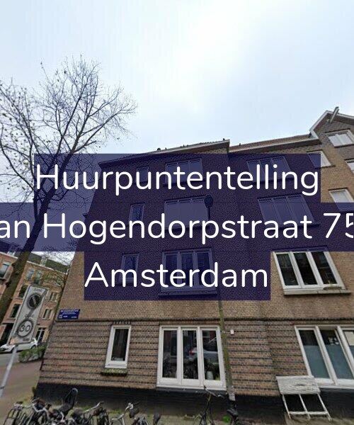 Foto gevel Huurpuntentelling voor Van Hogendorpstraat 751, Amsterdam