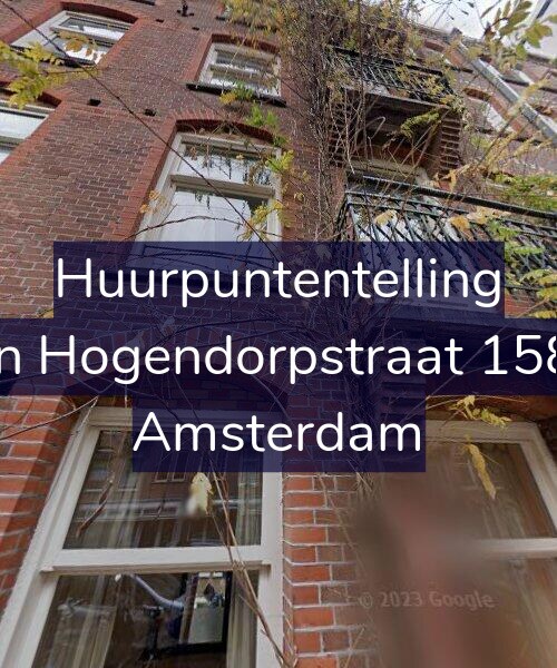 Foto gevel Huurpuntentelling voor Van Hogendorpstraat 158-1, Amsterdam