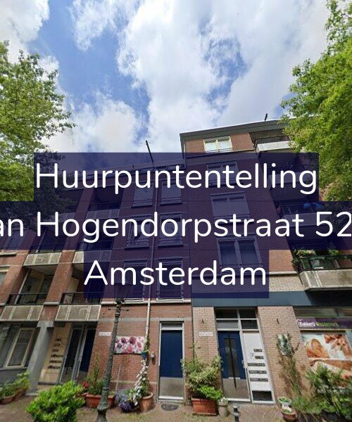 Foto gevel Huurpuntentelling voor Van Hogendorpstraat 52-F, Amsterdam