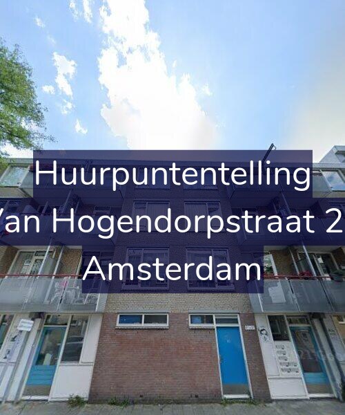 Foto gevel Huurpuntentelling voor Van Hogendorpstraat 20, Amsterdam