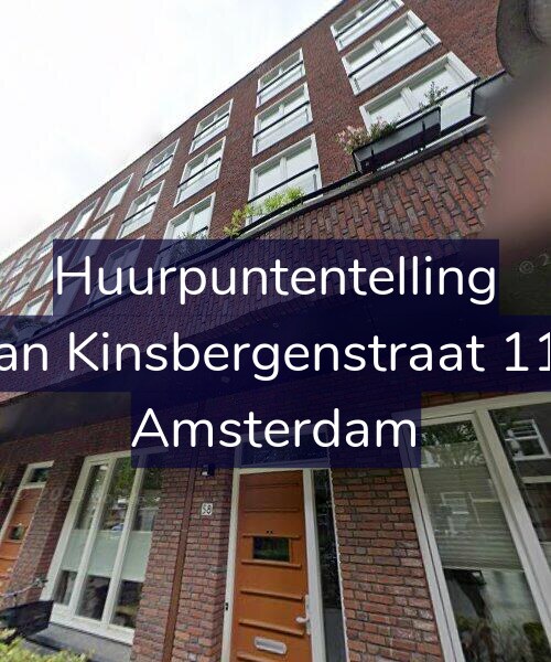 Foto gevel Huurpuntentelling voor Van Kinsbergenstraat 112, Amsterdam