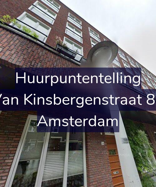 Foto gevel Huurpuntentelling voor Van Kinsbergenstraat 84, Amsterdam