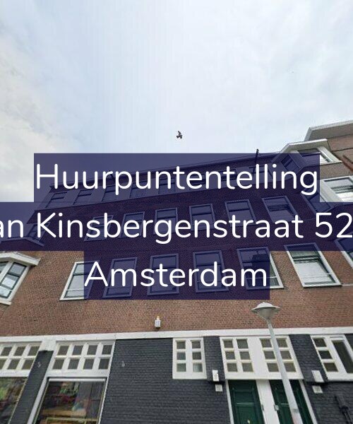 Foto gevel Huurpuntentelling voor Van Kinsbergenstraat 52-2, Amsterdam
