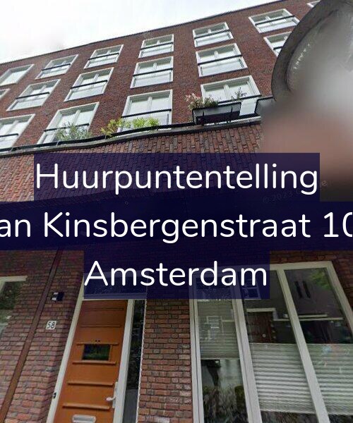 Foto gevel Huurpuntentelling voor Van Kinsbergenstraat 100, Amsterdam