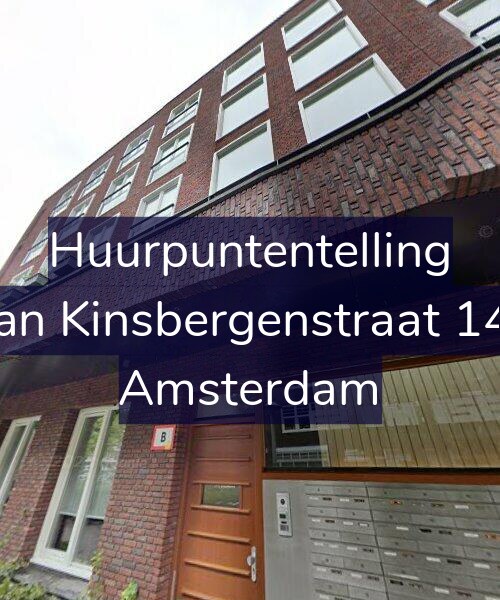 Foto gevel Huurpuntentelling voor Van Kinsbergenstraat 140, Amsterdam