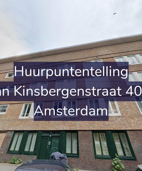 Foto gevel Huurpuntentelling voor Van Kinsbergenstraat 40-B, Amsterdam