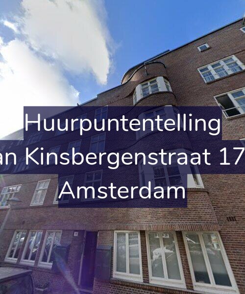 Foto gevel Huurpuntentelling voor Van Kinsbergenstraat 17-1, Amsterdam