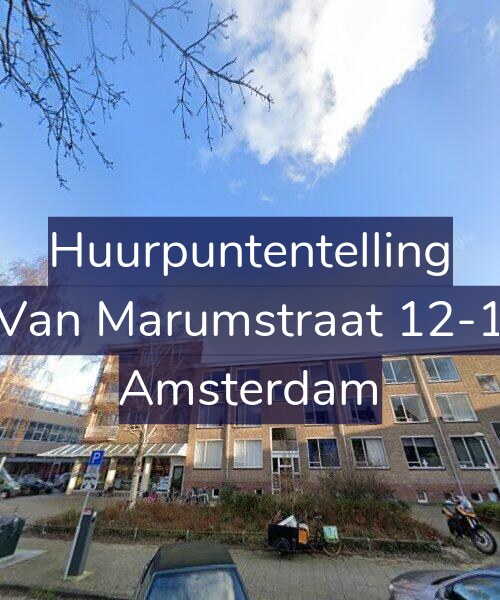 Foto gevel Huurpuntentelling voor Van Marumstraat 12-1, Amsterdam