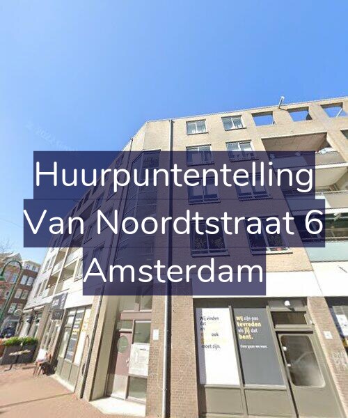 Foto gevel Huurpuntentelling voor Van Noordtstraat 6, Amsterdam