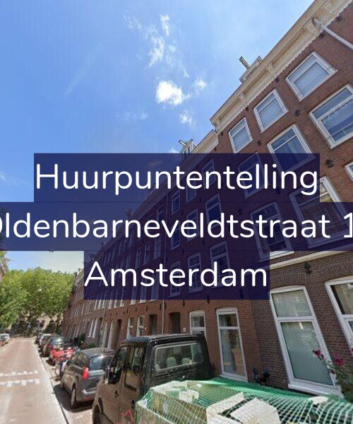Foto gevel Huurpuntentelling voor Van Oldenbarneveldtstraat 13-AH, Amsterdam