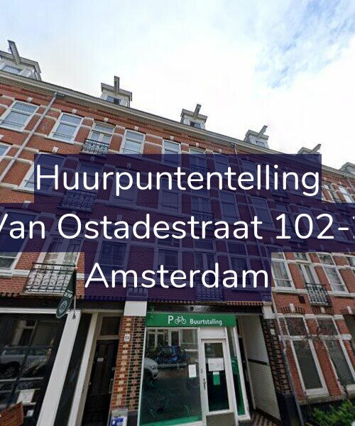 Foto gevel Huurpuntentelling voor Van Ostadestraat 102-2, Amsterdam