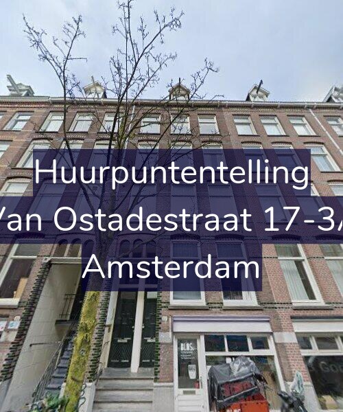 Foto gevel Huurpuntentelling voor Van Ostadestraat 17-3A, Amsterdam