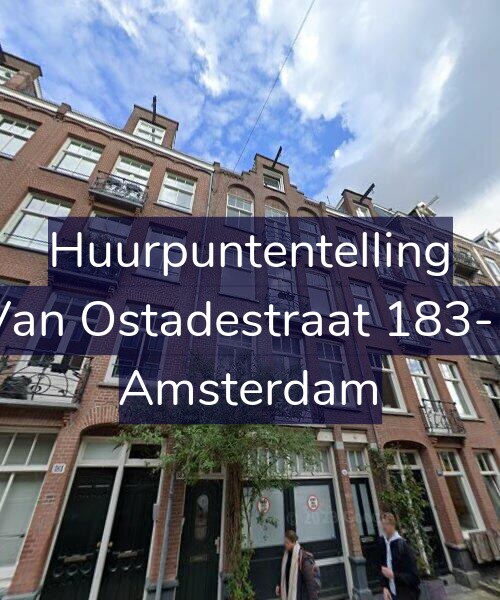 Foto gevel Huurpuntentelling voor Van Ostadestraat 183-1, Amsterdam