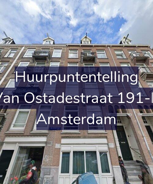 Foto gevel Huurpuntentelling voor Van Ostadestraat 191-B, Amsterdam