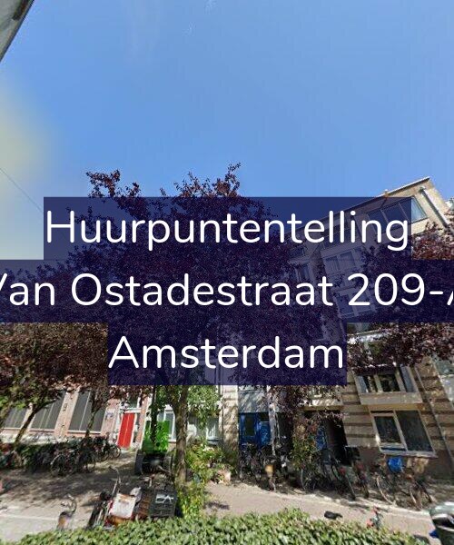 Foto gevel Huurpuntentelling voor Van Ostadestraat 209-A, Amsterdam