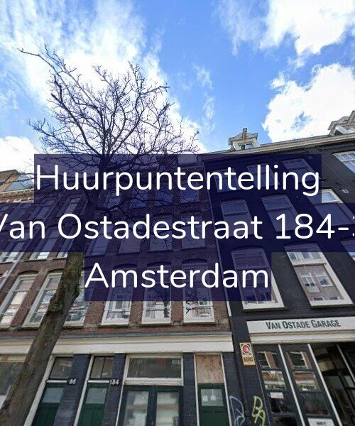 Foto gevel Huurpuntentelling voor Van Ostadestraat 184-3, Amsterdam