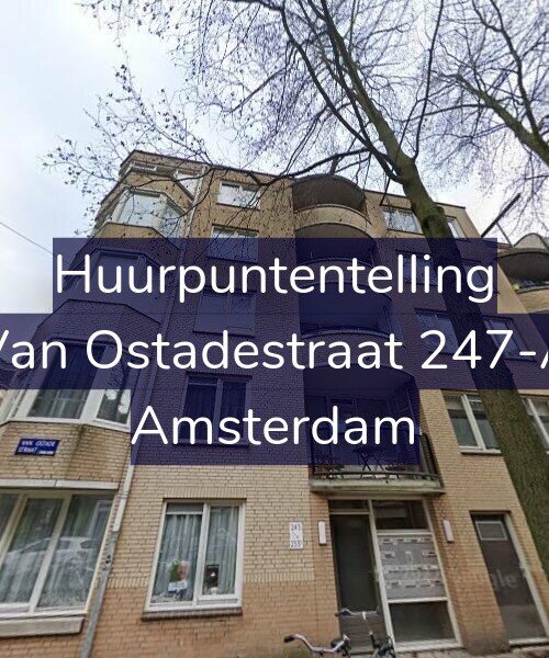 Foto gevel Huurpuntentelling voor Van Ostadestraat 247-A, Amsterdam