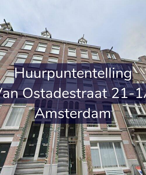 Foto gevel Huurpuntentelling voor Van Ostadestraat 21-1A, Amsterdam