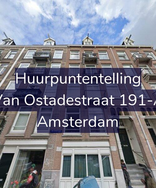 Foto gevel Huurpuntentelling voor Van Ostadestraat 191-A, Amsterdam