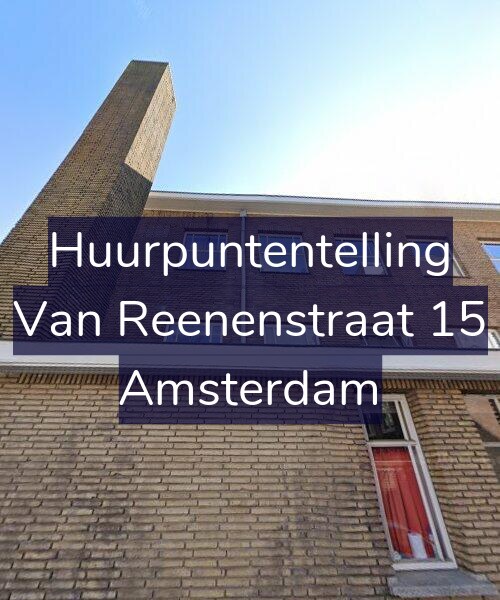 Foto gevel Huurpuntentelling voor Van Reenenstraat 15, Amsterdam