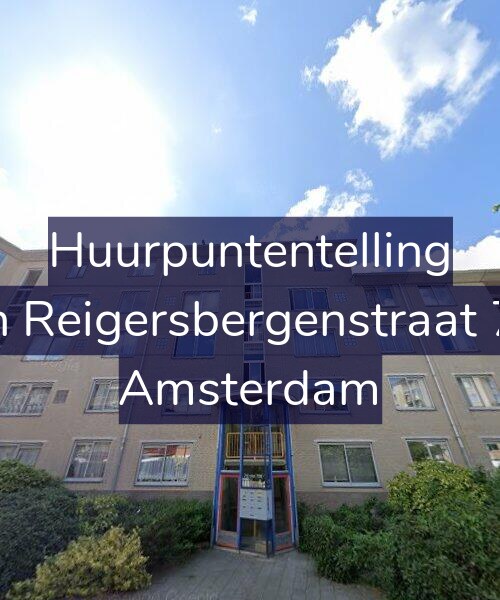 Foto gevel Huurpuntentelling voor Van Reigersbergenstraat 722, Amsterdam