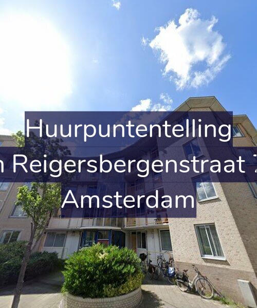 Foto gevel Huurpuntentelling voor Van Reigersbergenstraat 752, Amsterdam