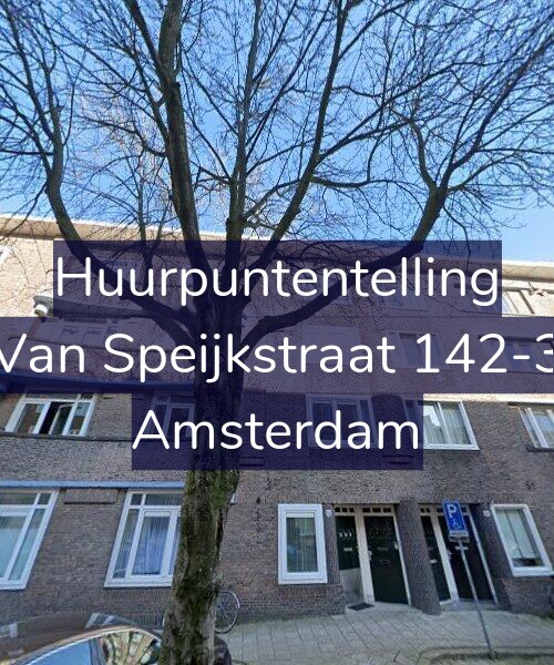 Foto gevel Huurpuntentelling voor Van Speijkstraat 142-3, Amsterdam