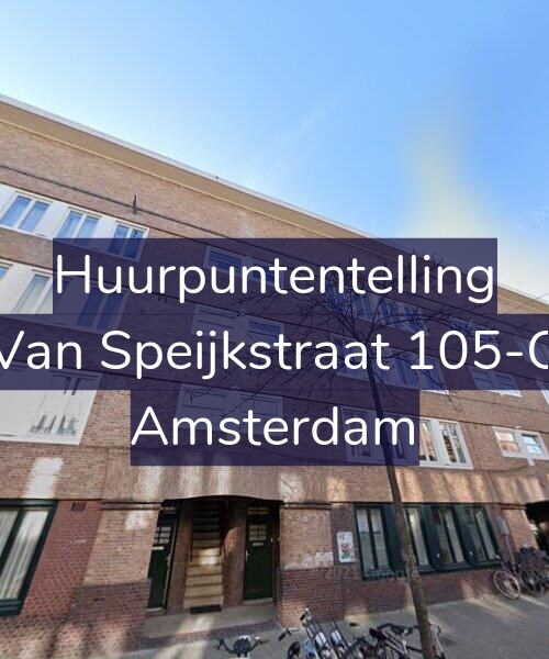 Foto gevel Huurpuntentelling voor Van Speijkstraat 105-C, Amsterdam