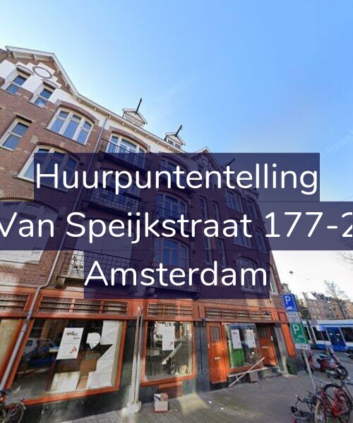 Foto gevel Huurpuntentelling voor Van Speijkstraat 177-2, Amsterdam