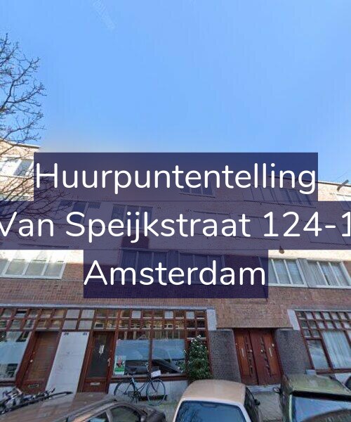Foto gevel Huurpuntentelling voor Van Speijkstraat 124-1, Amsterdam