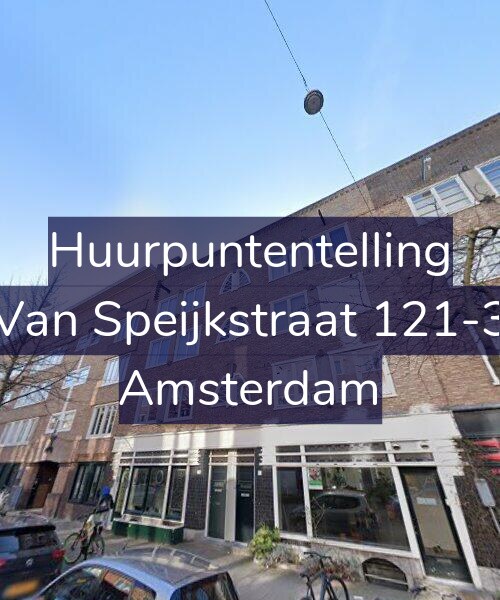 Foto gevel Huurpuntentelling voor Van Speijkstraat 121-3, Amsterdam