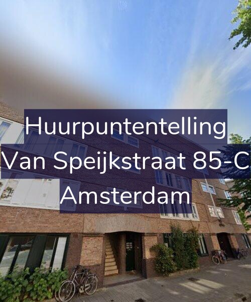Foto gevel Huurpuntentelling voor Van Speijkstraat 85-C, Amsterdam