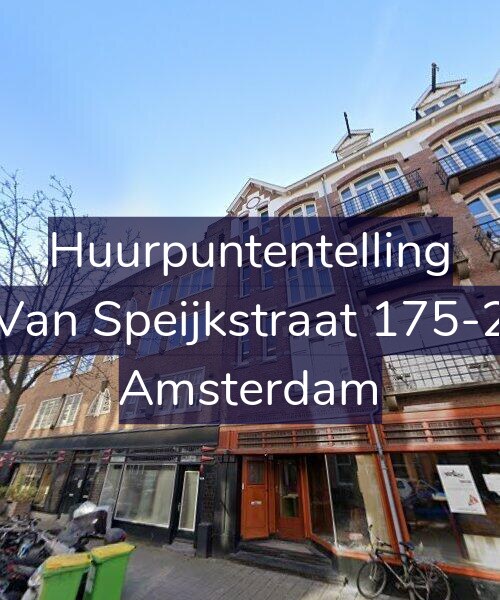 Foto gevel Huurpuntentelling voor Van Speijkstraat 175-2, Amsterdam