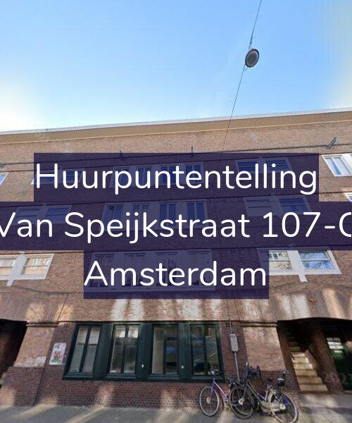 Foto gevel Huurpuntentelling voor Van Speijkstraat 107-C, Amsterdam