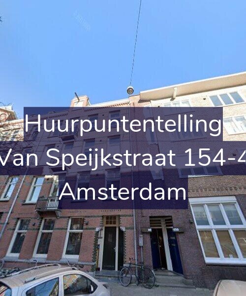 Foto gevel Huurpuntentelling voor Van Speijkstraat 154-4, Amsterdam