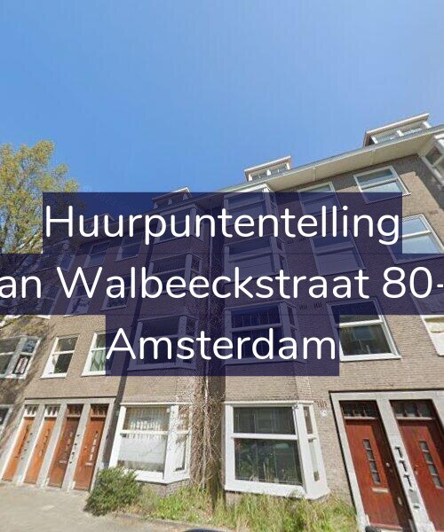 Foto gevel Huurpuntentelling voor Van Walbeeckstraat 80-1, Amsterdam